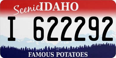 ID license plate I622292