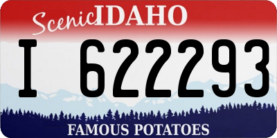 ID license plate I622293