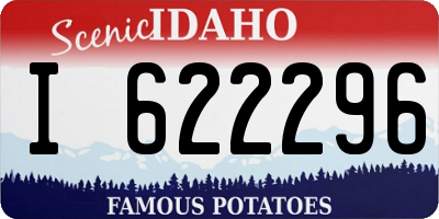 ID license plate I622296