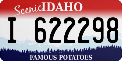 ID license plate I622298