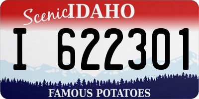 ID license plate I622301
