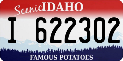 ID license plate I622302