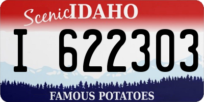 ID license plate I622303