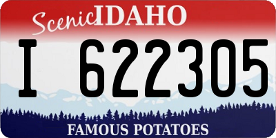 ID license plate I622305