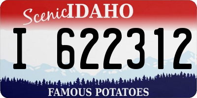 ID license plate I622312