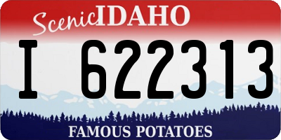 ID license plate I622313
