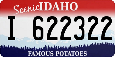 ID license plate I622322