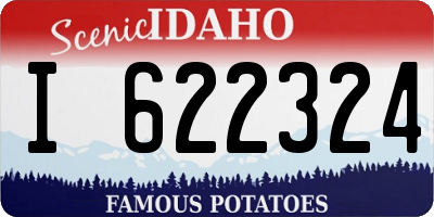 ID license plate I622324