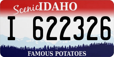 ID license plate I622326