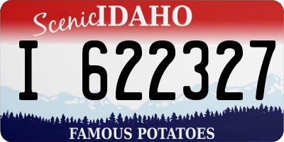 ID license plate I622327
