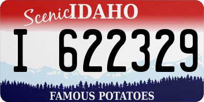 ID license plate I622329