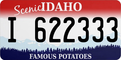 ID license plate I622333