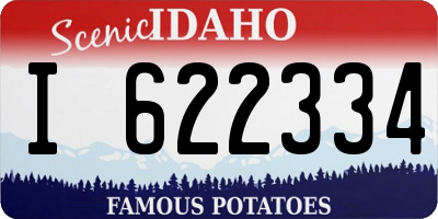 ID license plate I622334