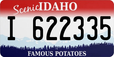 ID license plate I622335