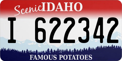 ID license plate I622342