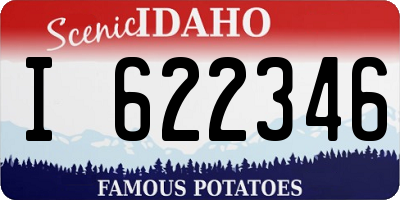 ID license plate I622346