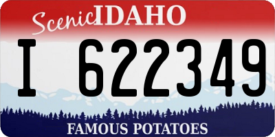 ID license plate I622349