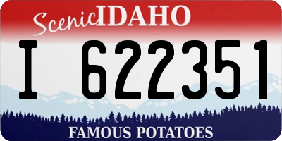 ID license plate I622351