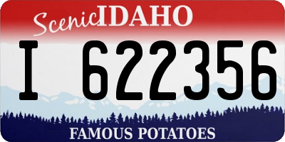 ID license plate I622356