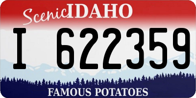 ID license plate I622359