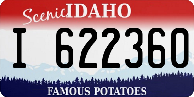 ID license plate I622360