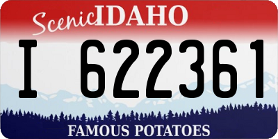 ID license plate I622361