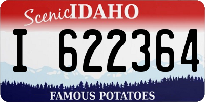 ID license plate I622364