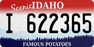 ID license plate I622365