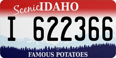 ID license plate I622366