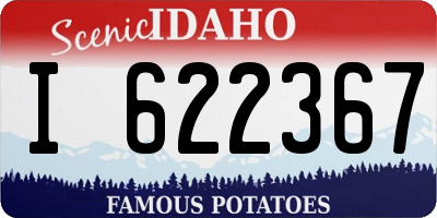 ID license plate I622367