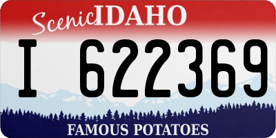 ID license plate I622369