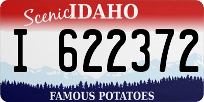 ID license plate I622372