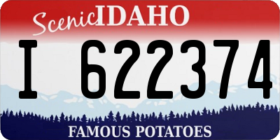 ID license plate I622374