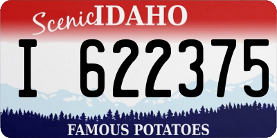ID license plate I622375