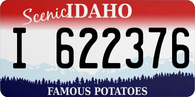 ID license plate I622376
