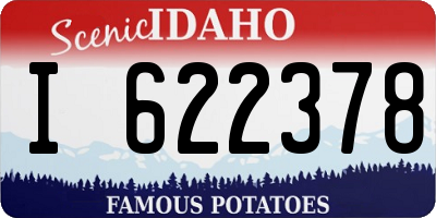 ID license plate I622378
