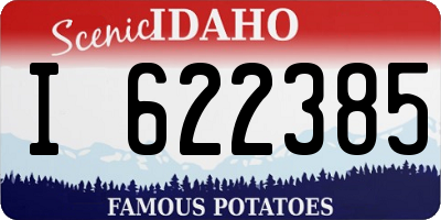ID license plate I622385
