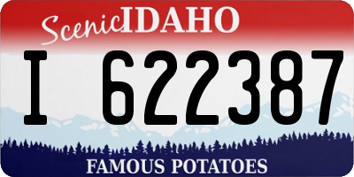 ID license plate I622387