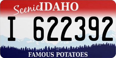 ID license plate I622392