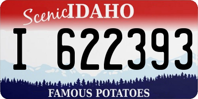 ID license plate I622393