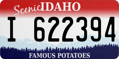 ID license plate I622394