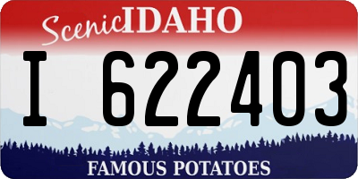 ID license plate I622403
