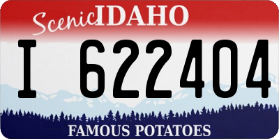ID license plate I622404