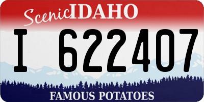 ID license plate I622407