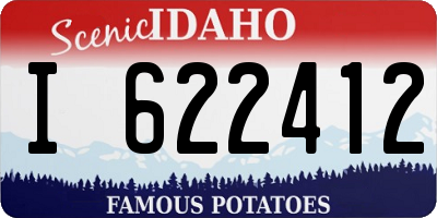 ID license plate I622412