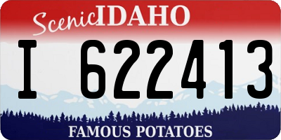 ID license plate I622413
