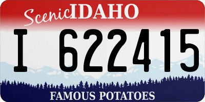 ID license plate I622415