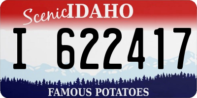 ID license plate I622417