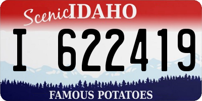 ID license plate I622419
