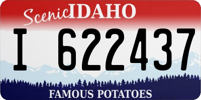 ID license plate I622437